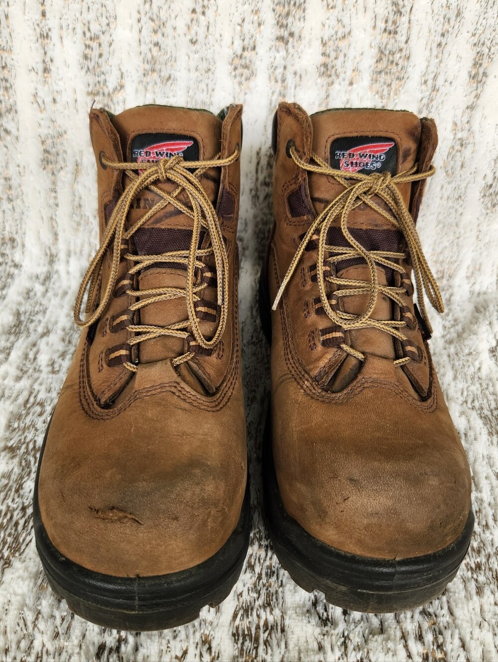 Red Wing "King Toe" 5" Safety Toe Work Boot Brown Leather | Women's Size 9 - Picture 4 of 16